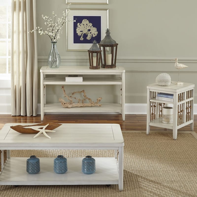 Dockside White Chair Side Table