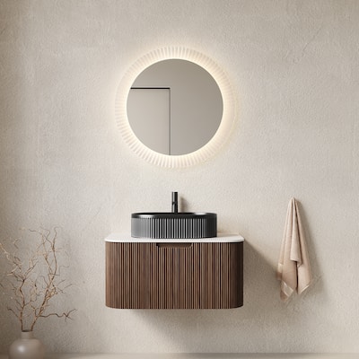 Wall-Mounted Bathroom Vanity with Sink
