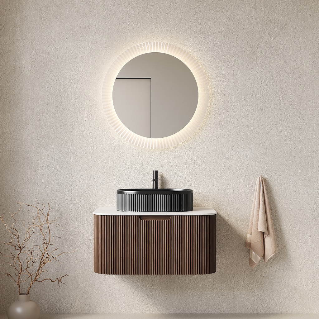 Wall-Mounted Bathroom Vanity with Sink