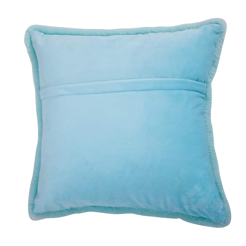 Faux Rabbit Collection Solid Square Pillow - (20" x 20")