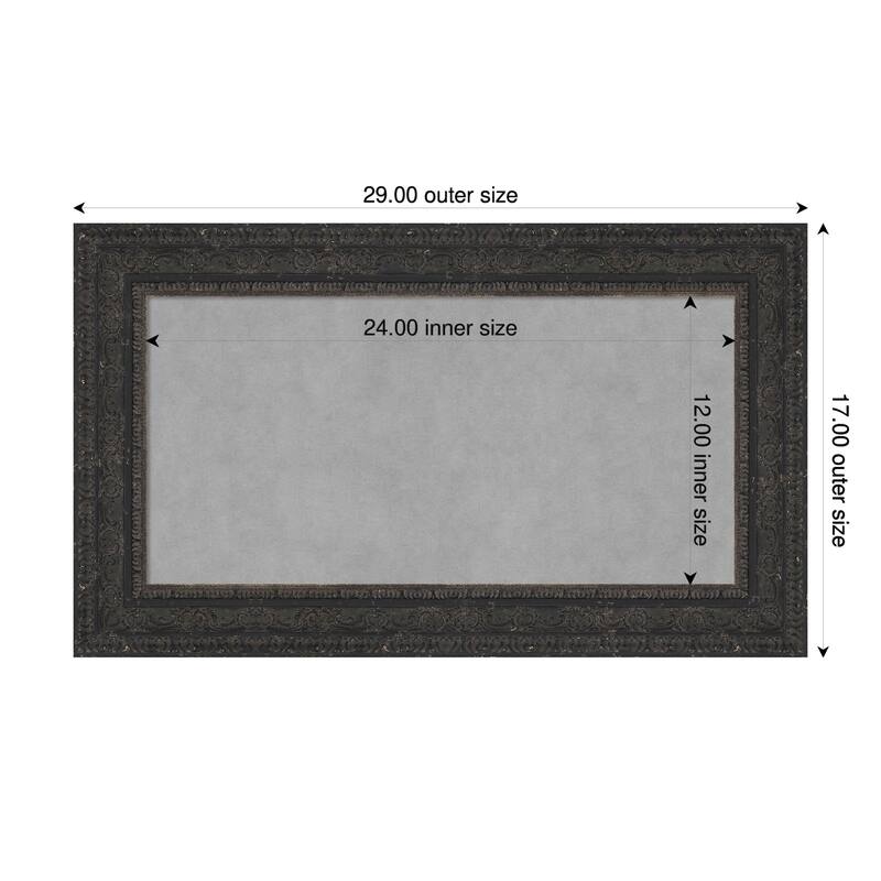 Amanti Art Attic Aged Black Framed - 29 x 17 in - Attic Aged Black