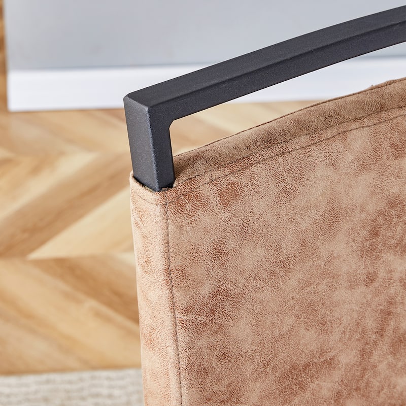 Anmytek Modern Tech Cloth High Back Dining Chairs Set of 2