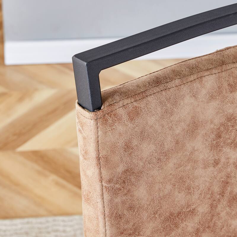 Modern High-Back Upholstered Dining Chairs, Fabric Side Chairs with Metal Legs for Kitchen, Guest Office Chair, Set of 4