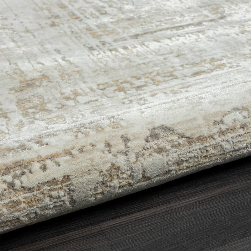 Sevita Beige/Gray Transitional High-Low Textured Indoor Area Rug