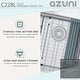 preview thumbnail 9 of 21, AZUNI 28 inches L x 19 inches W Double Bowl Undermount 16G Workstation Kitchen Sink with accessories C228L - 28" x 19" x 10"