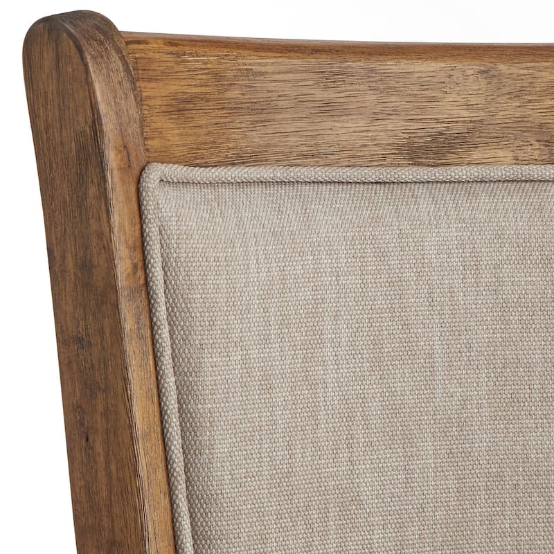 Simple Living French Country 24-inch Solid Wood Counter Height Swivel Bar Stool