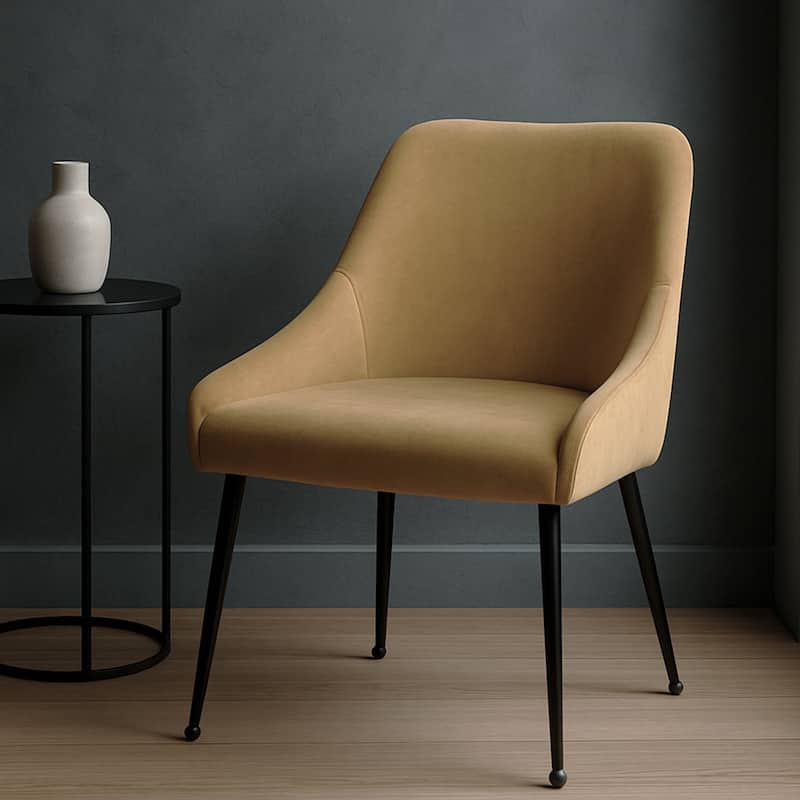 Set of 2 Velvet Upholstered Dining Side Chairs