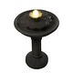 preview thumbnail 6 of 11, Ashlee Weathered Concrete Tiered Birdbath - 17" x 26"