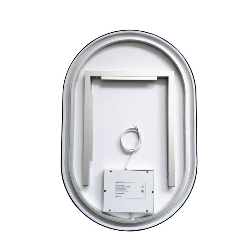 24'' Oval LED Lighted Accent Bathroom/Vanity Wall Mirror