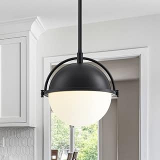 Starsky 1-Light Modern Globe Chandelier Single Glass Pendant Light