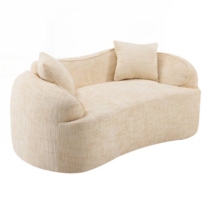 Compress Sofa. It Has Armrests on Both Sides, Comes with Two Pillows