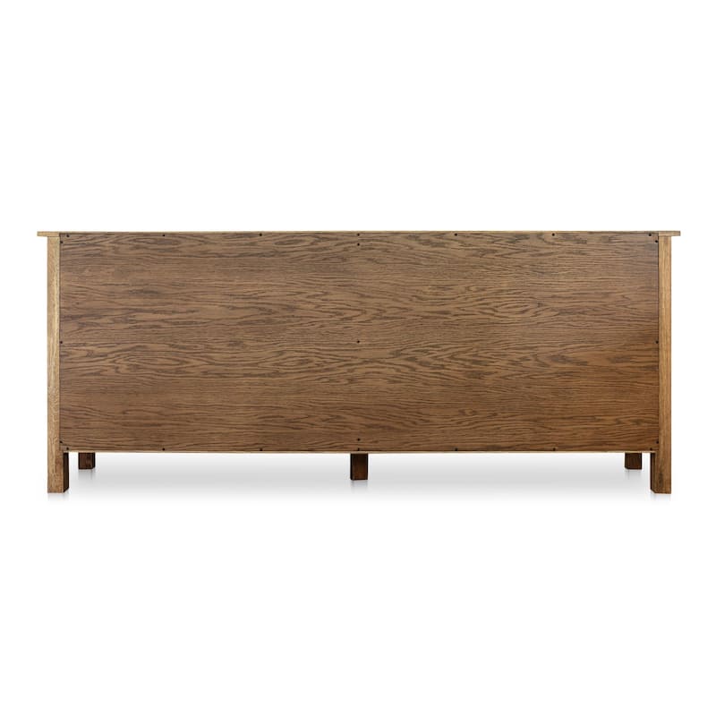 NADAAL STUDIOS Bastian, Sideboard With drawers, Warm Brown - 78.5"W x19.76"D x32"H