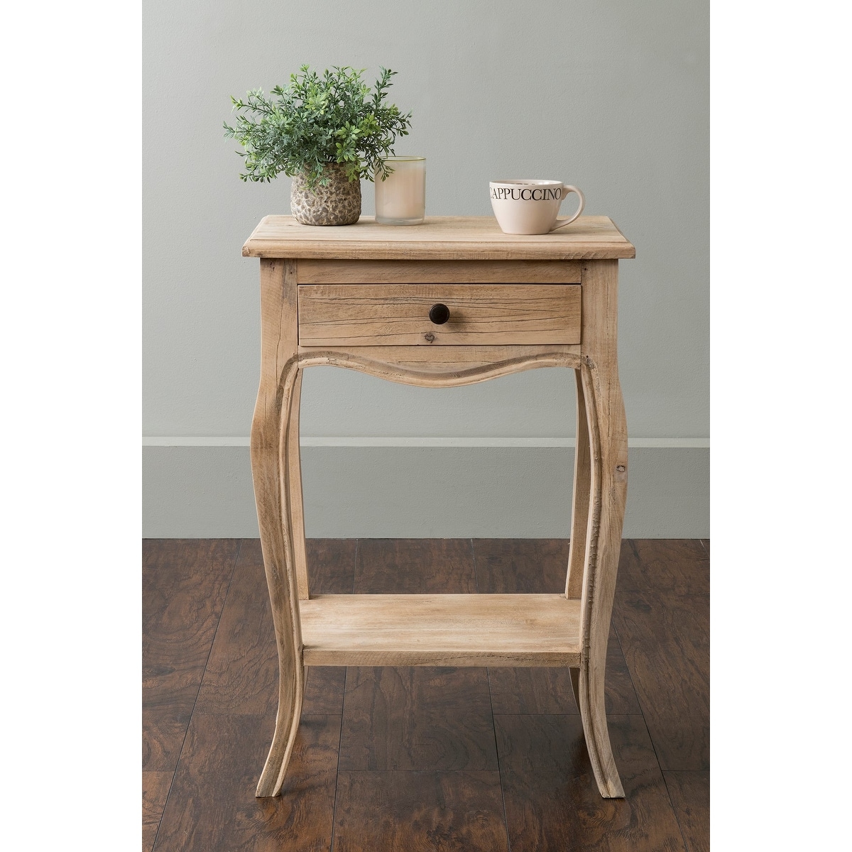 Unfinished wood accent table discount