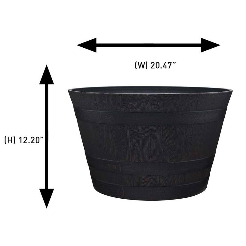 Southern Patio Whiskey Barrel Planter