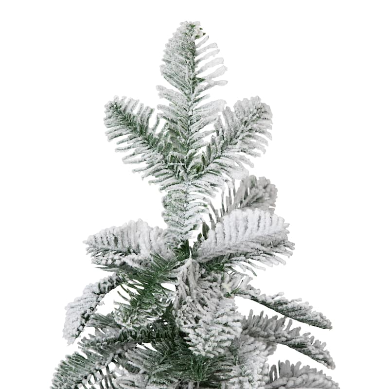 Flocked Pine Potted Artificial Christmas Tree - 28" - Unlit