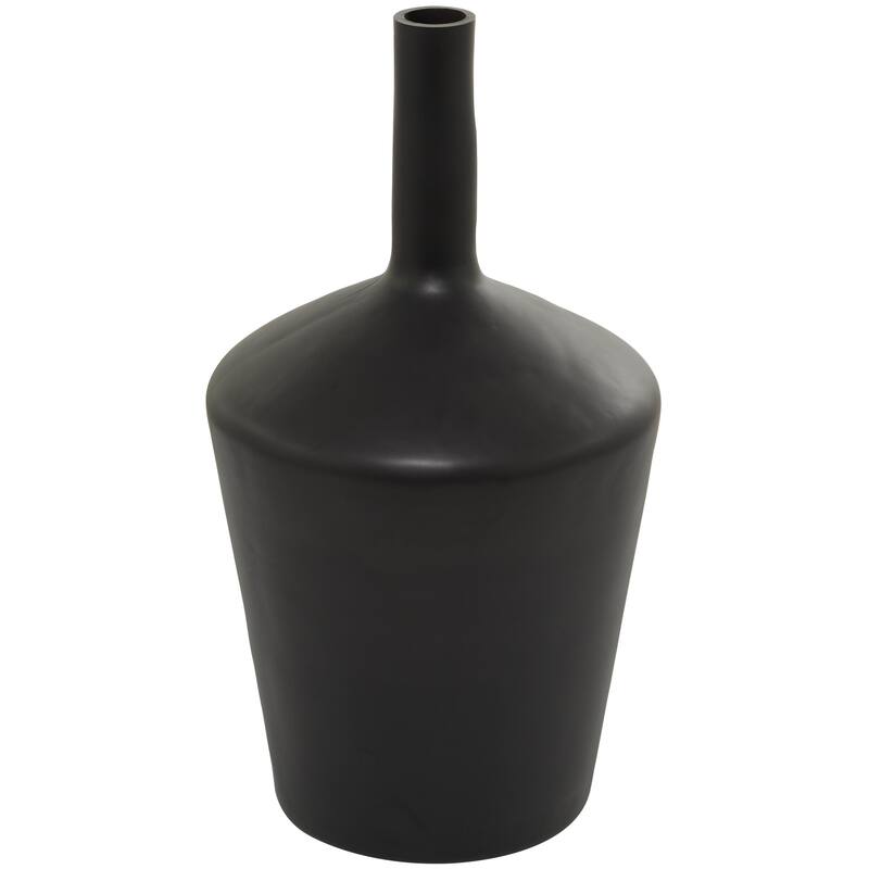 Glass Decorative Vase - Black - Roche River Decor - Black - 12"W, 22"H