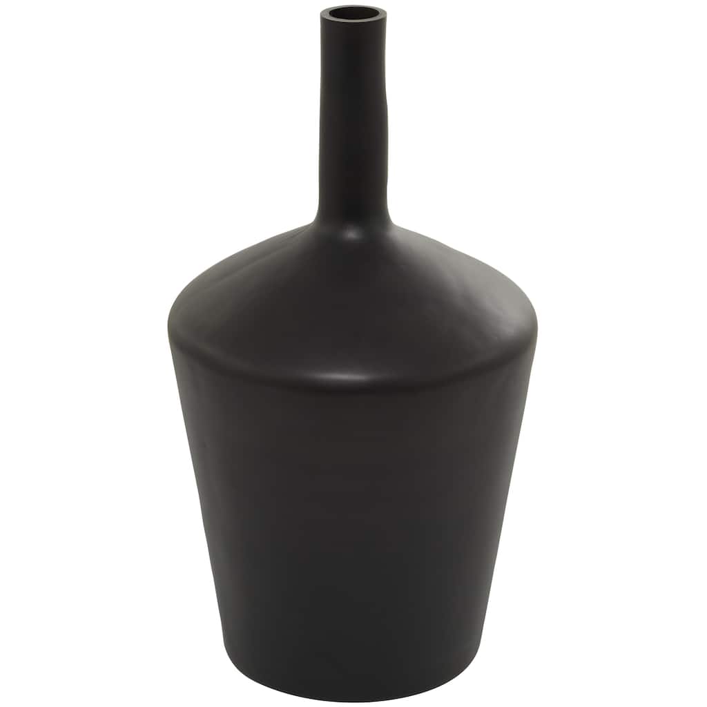 Glass Decorative Vase - Black - Roche River Decor