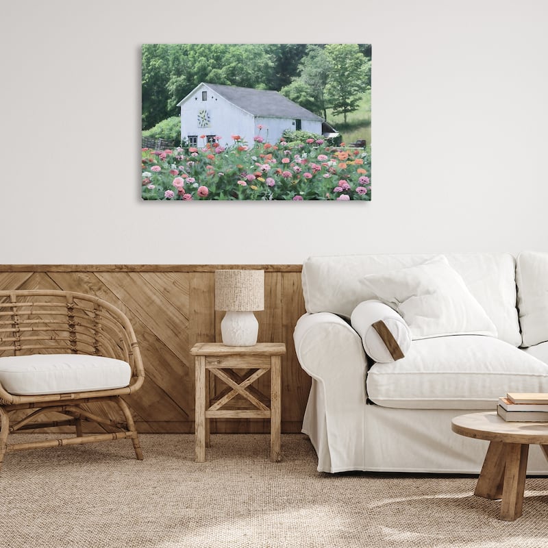 Stupell Countryside House in Garden Canvas Wall Art Design By Lori Deiter