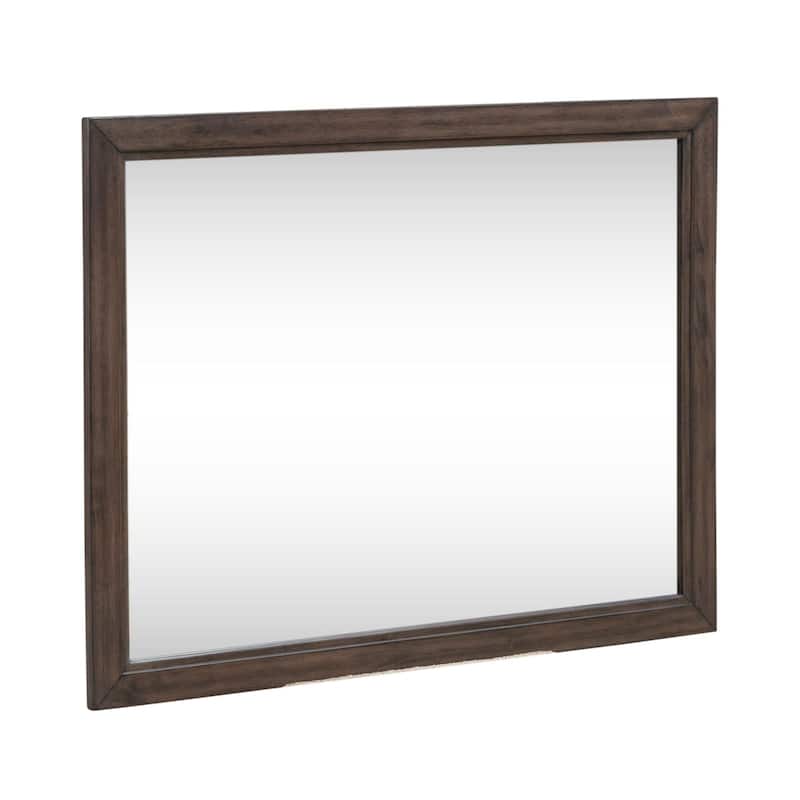 Liberty Furniture Modern Edge Landscape Mirror - Caffe Brown - Width 47" x Depth 1" x Height 35"