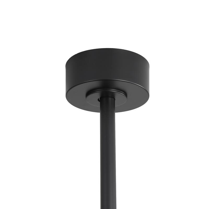 65 Inch 8-Blade Black LED Ceiling Fan with Light and Remote