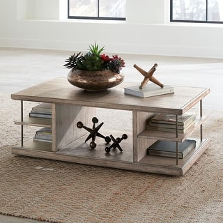 City Scape Burnished Beige Cocktail Table