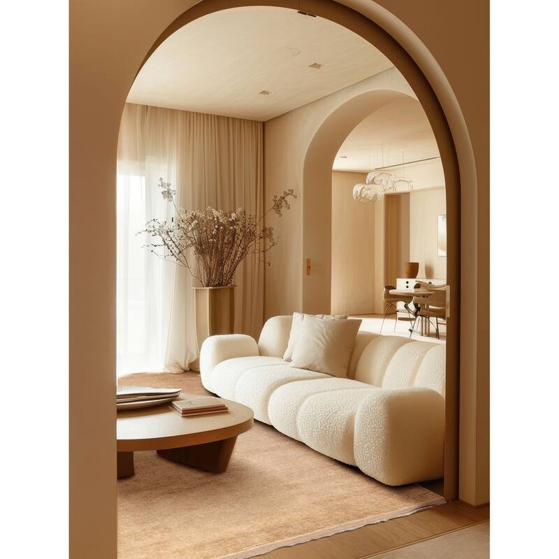 ECARPETGALLERY Hand-knotted Pak Finest Gabbeh Ivory Wool Rug - 9'3 x 12'5