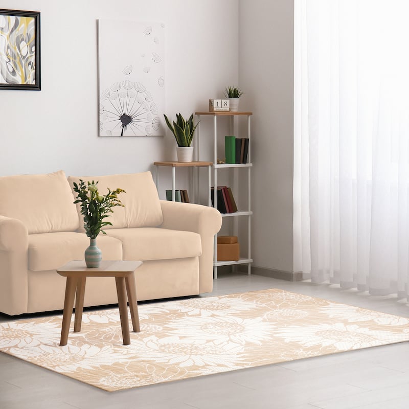 Liora Manne Carmel Sunflower Field Indoor/Outdoor Rug