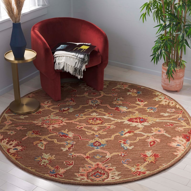 SAFAVIEH Handmade Metro Christele French Country Floral Wool Rug