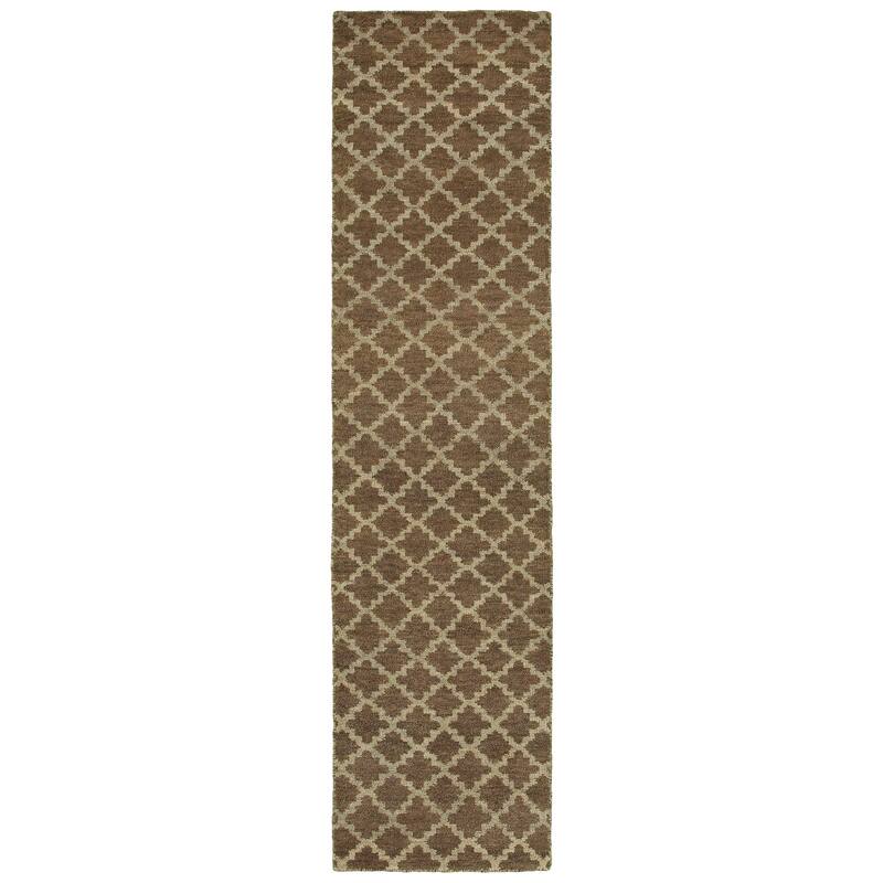 Vista Home Hand-made Wool Scalloped Trellis Area Rug