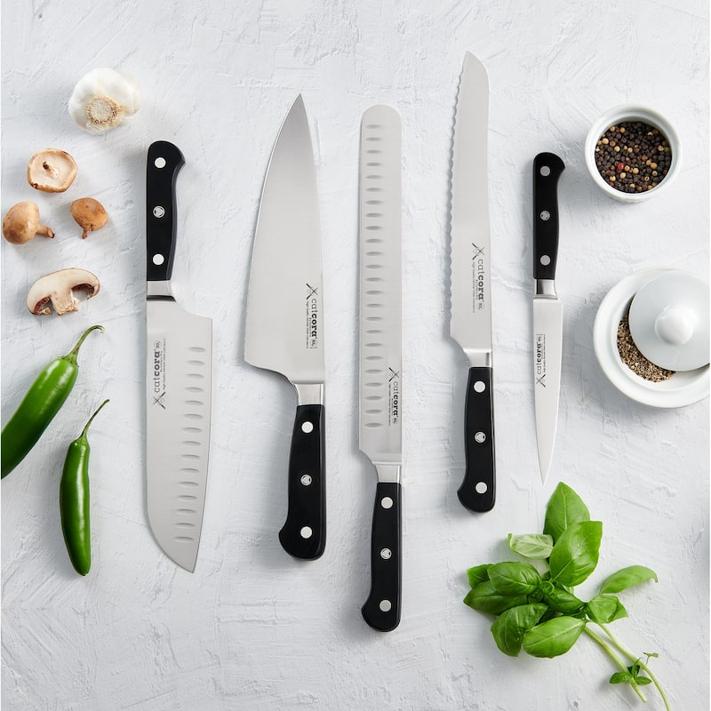 atCora Forged Utility Knife, Professional 6-Inch German Steel Blade, Ergonomic Triple-Rivet Handle, NSF-Certified Kitchen Knife
