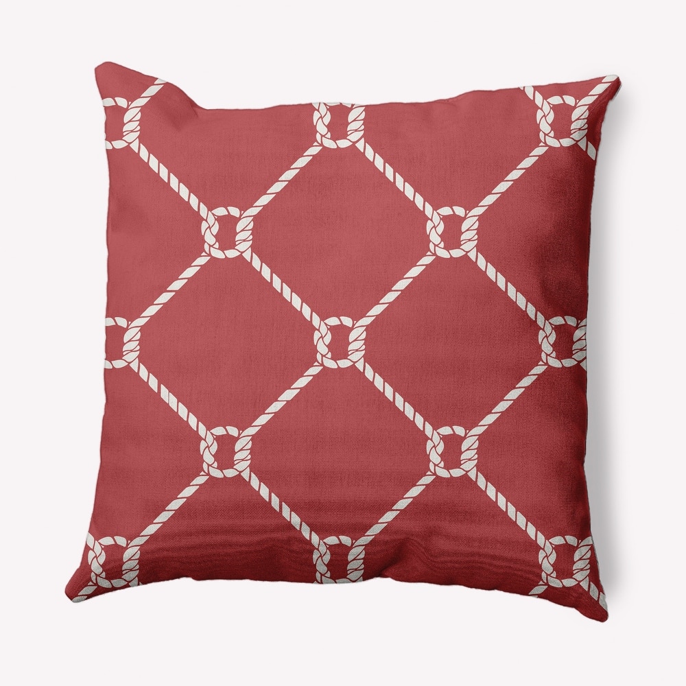 Ahoy Nautical Indoor/Outdoor Throw Pillow