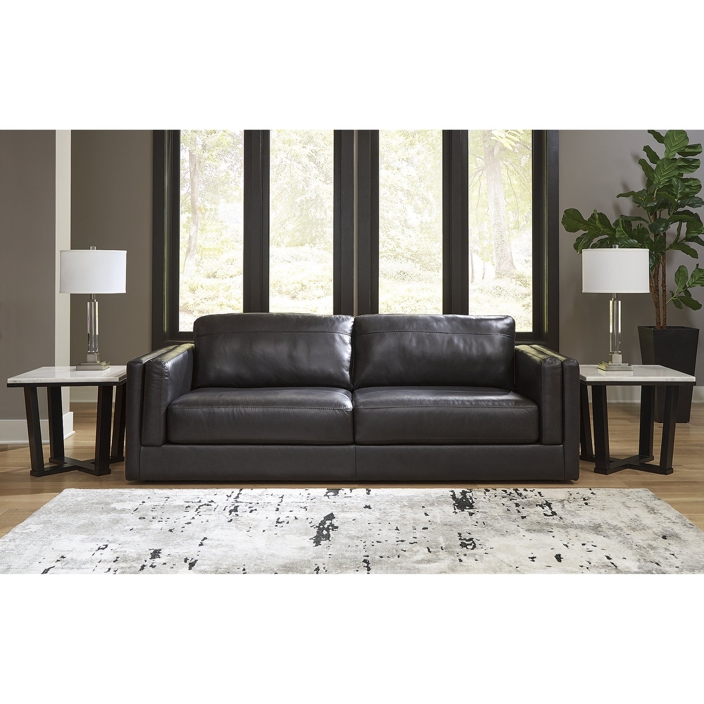 Morelos gray italian leather sofa cheap