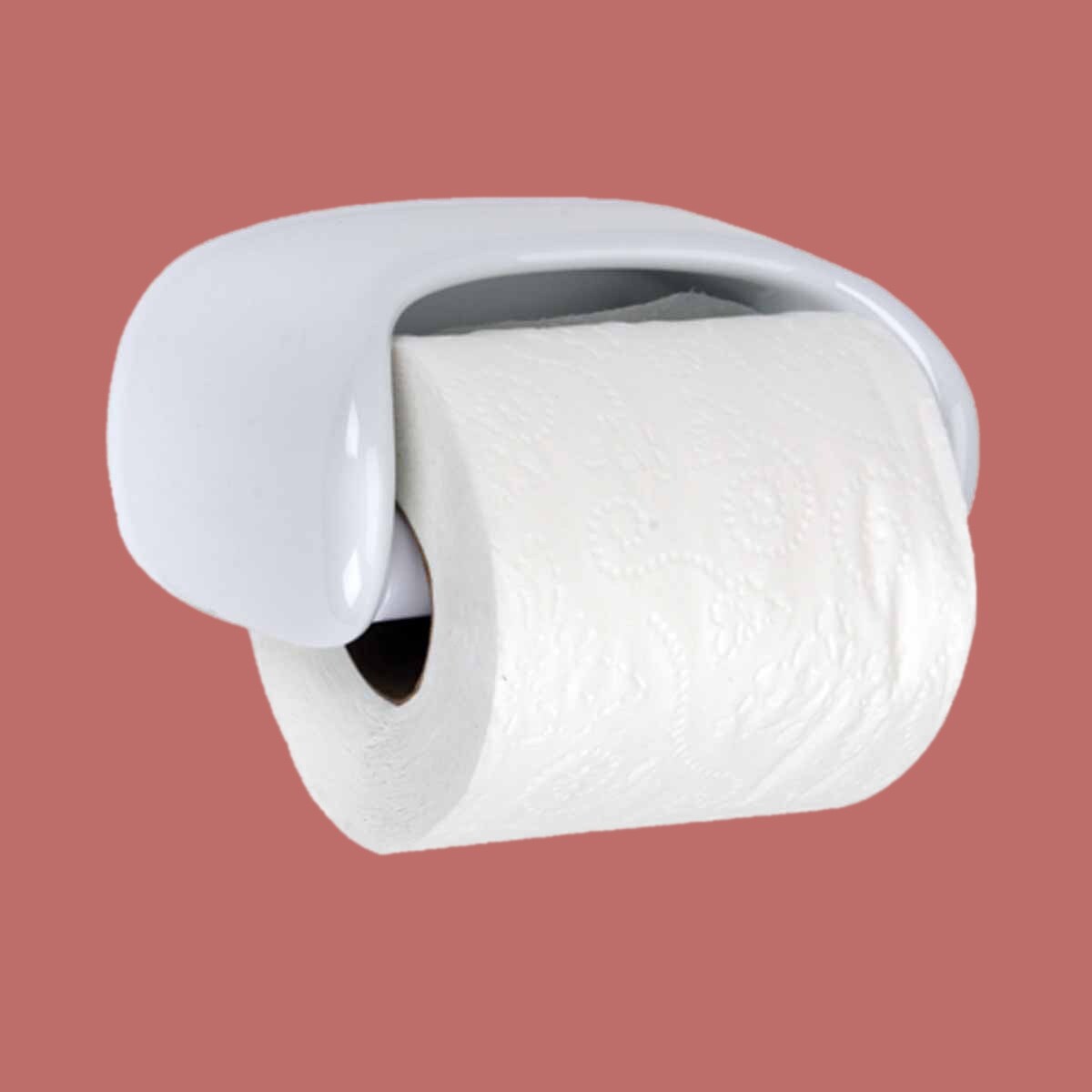 Toilet Paper Holder White Ceramic Porcelain Tissue Holder Overstock 13300995 Shop for toilet paper holders in bathroom hardware.