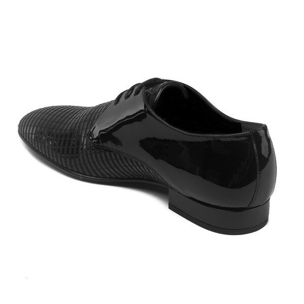 black versace dress shoes