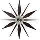 preview thumbnail 1 of 5, Utopia Starburst Mid-Century Modern Large 30 inch Wall Clock by Infinity Instruments - 30 x 2 x 30