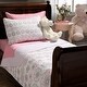 preview thumbnail 10 of 9, Lola Floral Pink Grey Cotton Quilt Bedding Set
