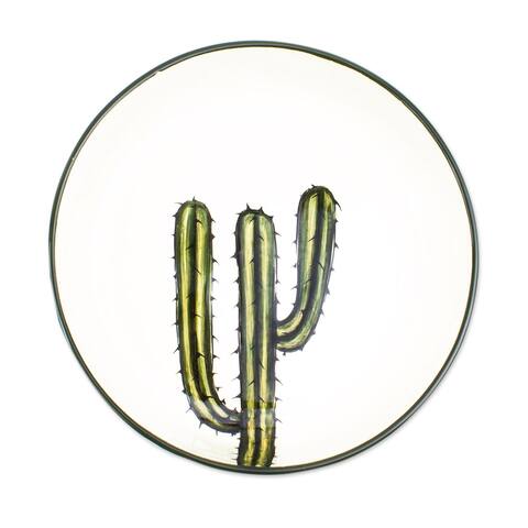 Novica Handmade Saguaro Ceramic Serving Bowl