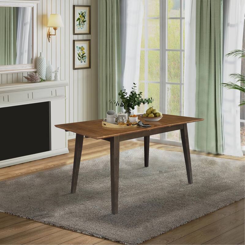 International Concepts Solid Wood 60" Butterfly Extension Dining Table