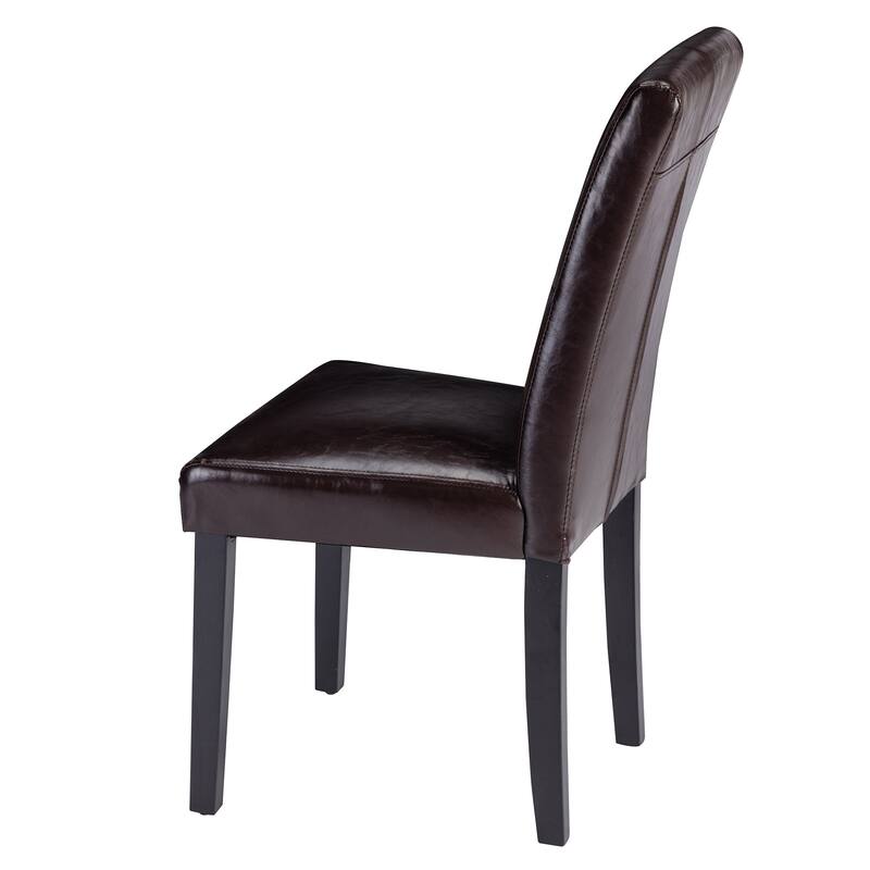 Javlergo Upholstered Dining Chairs Set of 4, Fabric or Faux Leather Dining Room Chair with Metal Legs