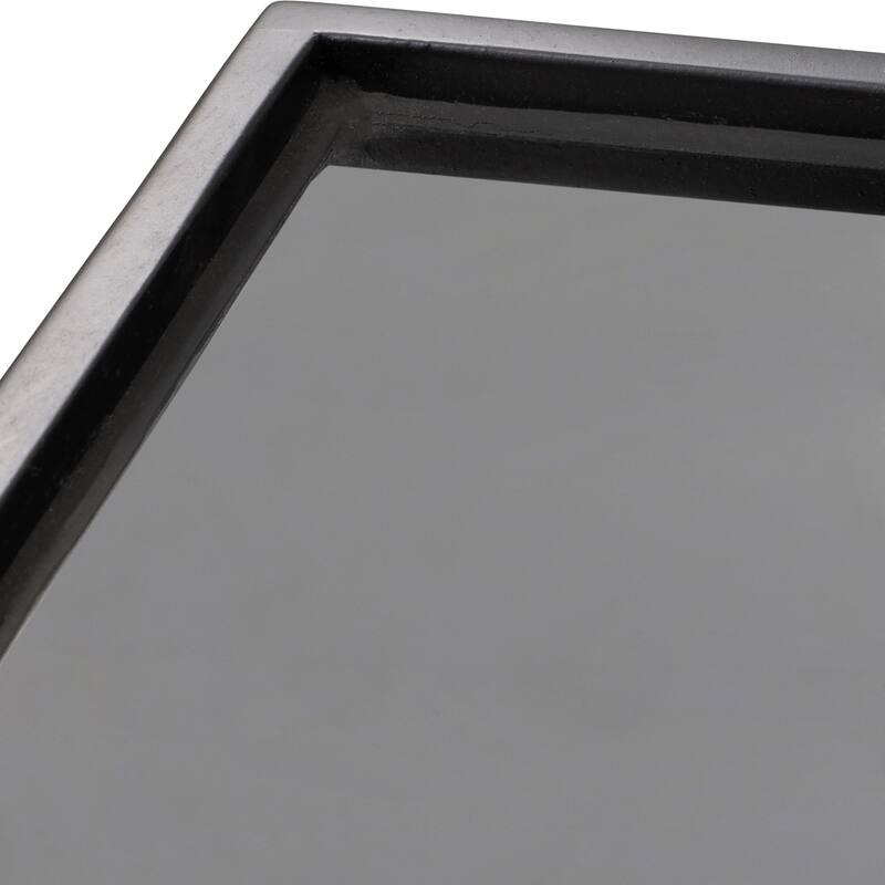 Sagebrook Home Wood/glass, 47x16" Coffee Table, Black - Ideal for Elegant Entertaining - 47" x 32" x 16"