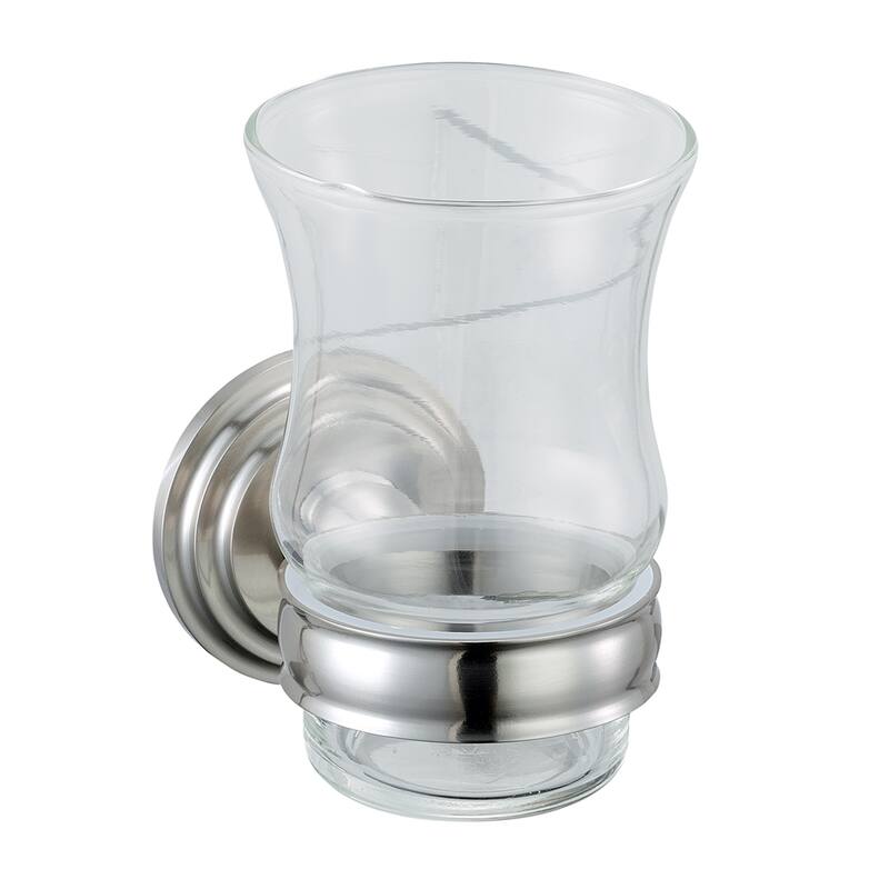 Bentley Tumbler/Holder - Satin Nickel