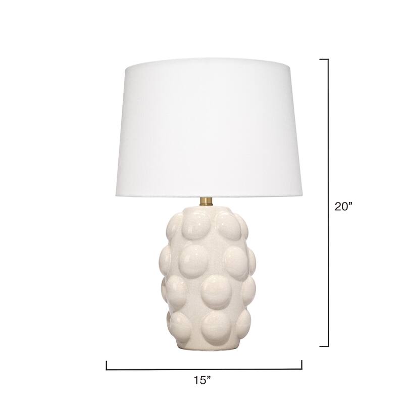 Terra Ceramic Table Lamp with Linen Shade