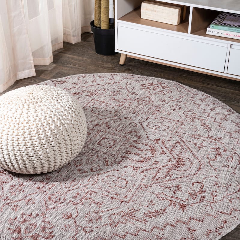 JONATHAN Y Charleston Medallion Indoor/Outdoor Area Rug