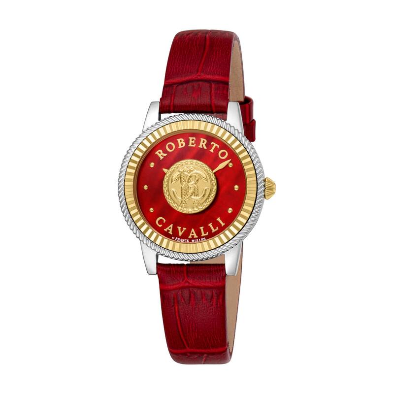 Roberto Cavalli by Franck Muller Women RV1L228L0031 Swiss Quartz Watch - Two-Tone