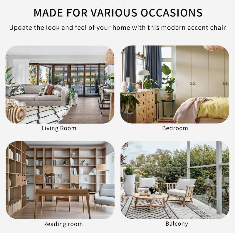 360 Degree Swivel Accent Chair Lounge Chair, Modern Barrel Chair Over-Sized Soft Chair with Seat Cushion