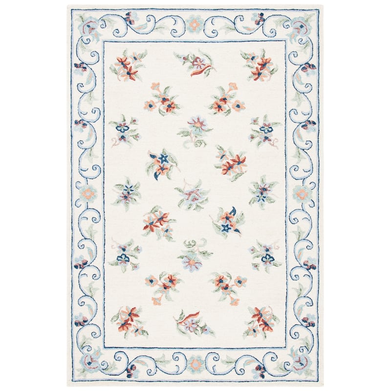 SAFAVIEH Handmade Micro-Loop Zoraida Wool Rug