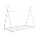 preview thumbnail 9 of 32, Metal Twin House Platform Bed - Triangle Structure for Kids' Imagination