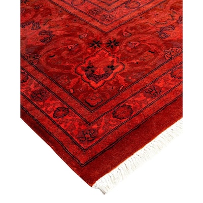 Fine Vibrance, One-of-a-Kind Hand-Knotted Area Rug - Orange, 9' 0" x 11' 10" - 9' 0" x 11' 10"