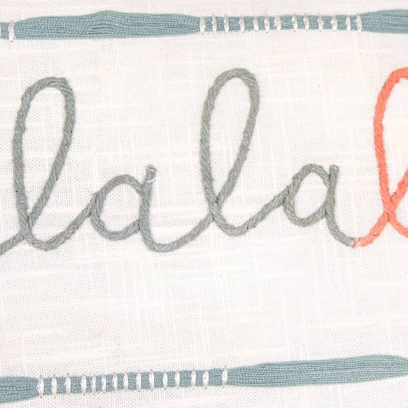 HGTV Home Collection Falala Embroidered Pillow , Multicolor, 18in