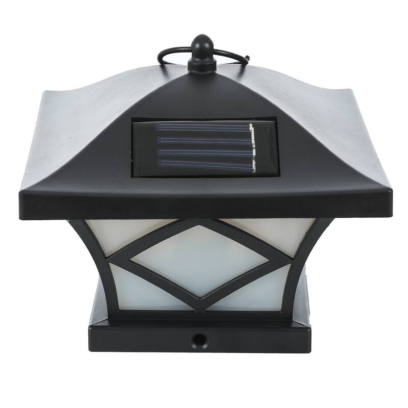 Set of 2 Solar Powered 4x4 Post Caps Lights
